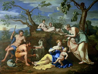 A alimentação da criança Júpiter, c.1640
